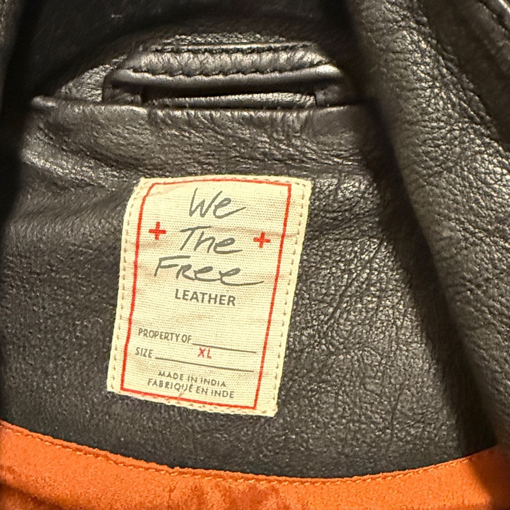 Brand New Free People Leather Jacket - Picture 2 of 5
